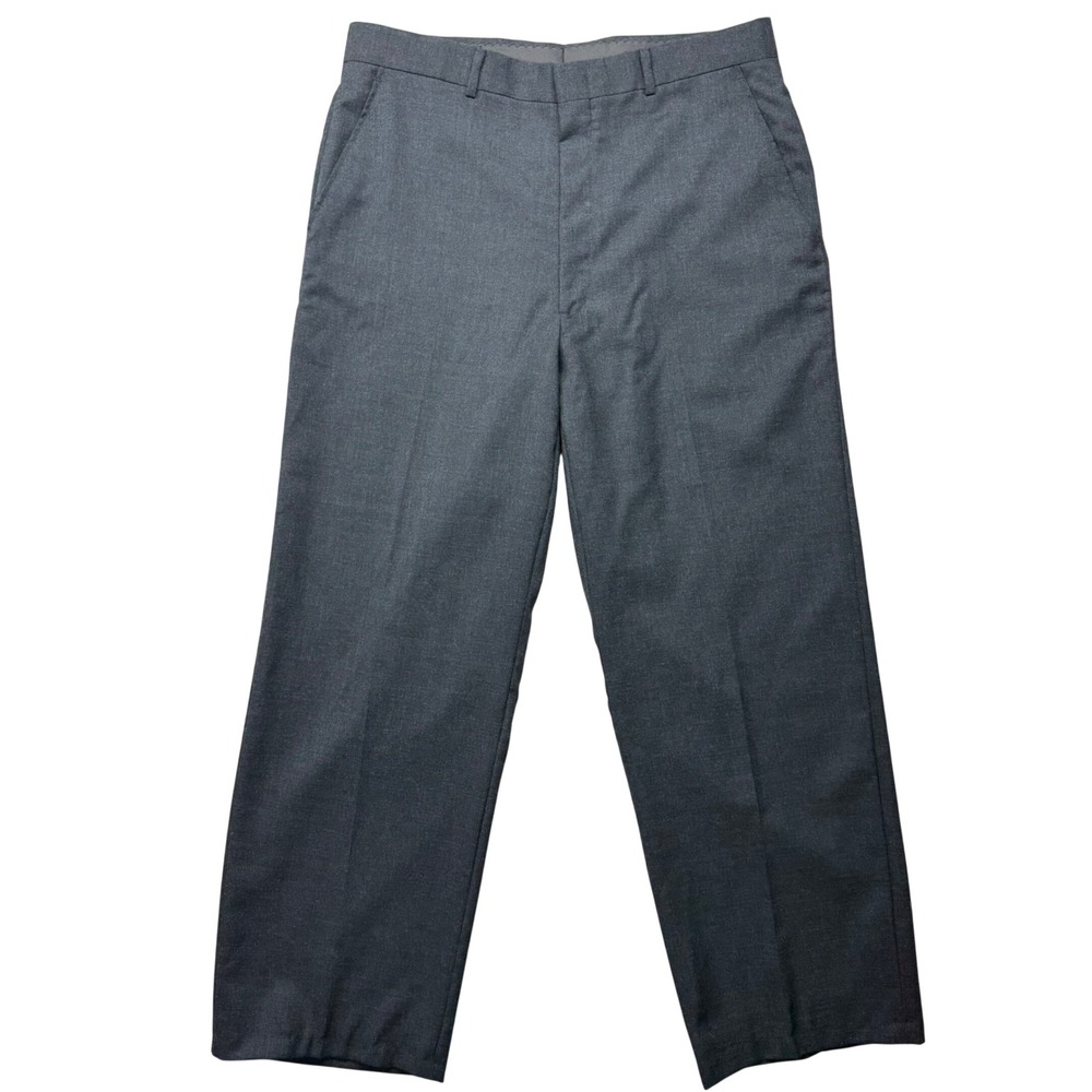 Vintage Mens Charcoal Gray Perfect Cloth All Season Dress Pants 34x29.5 USA